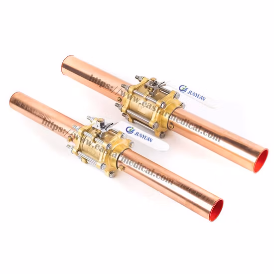 OEM/ODM 2 3 Peças Cpx Conjunto Geral Válvula Esfera de Latão Isolamento de Oxigênio Médico com Equipamento de Tubulação de Gás Médico Preço de Fábrica Válvula de Linha Travável Médica