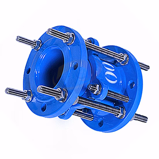 Encaixe de tubulação de ferro fundido dúctil com flange duplo para desmontagem